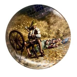 Vintage 1981 Charles Gehm Grimms FairyTale Collector Plate Rumpelstilzchen 8"
